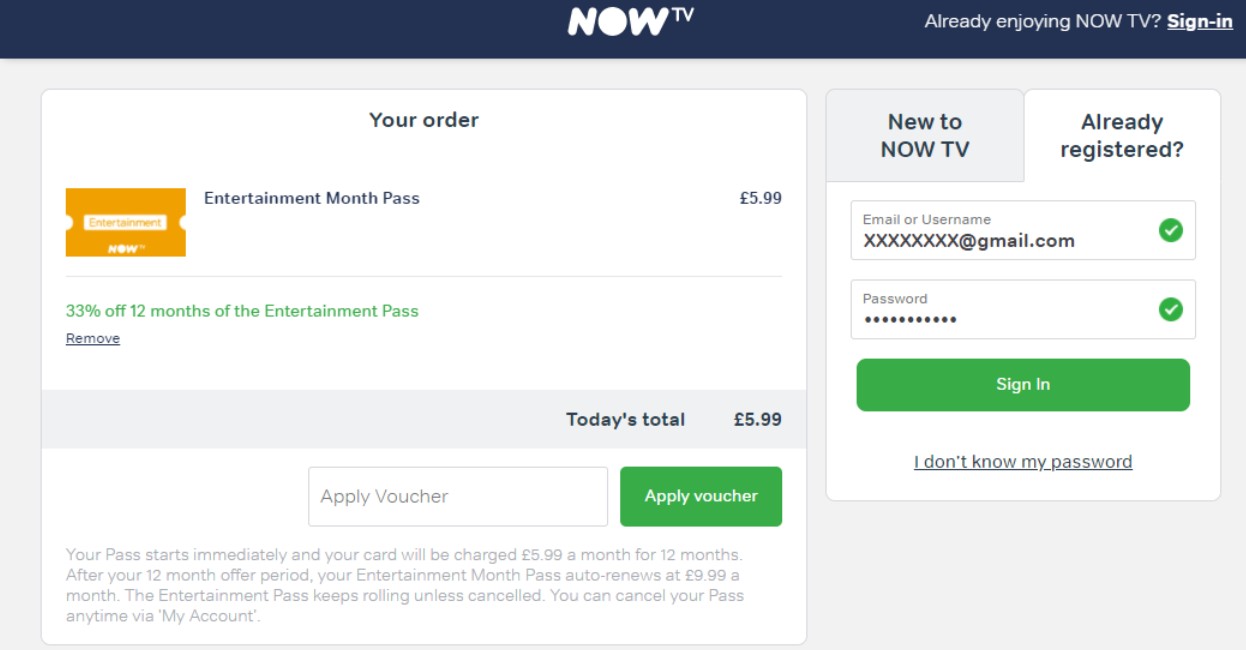 Now TV Passes Voucher Codes TalkTalk Help & Support
